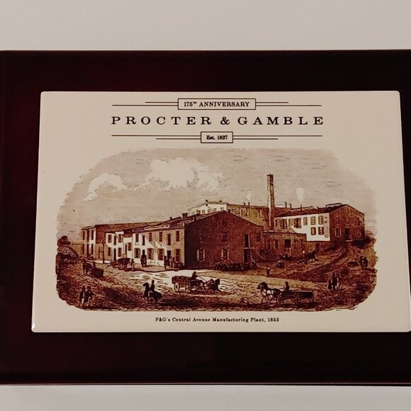 ATTRACTIVE Proctor & Gamble Employee Storage Box Jewelry Box 175th Anniversary - Picture 2 of 10